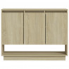 Aparador de madera contrachapada roble Sonoma 97x31x75 cm 5