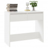 Mesa consola de madera contrachapada blanco 89x41x76.5 cm 4