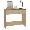 Mesa consola de madera contrachapada roble Sonoma 89x41x76.5 cm 4