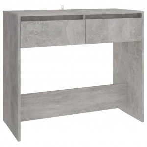 Mesa consola madera contrachapada gris hormigón 89x41x76.5 cm H