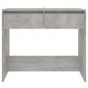 Mesa consola madera contrachapada gris hormigón 89x41x76.5 cm 5