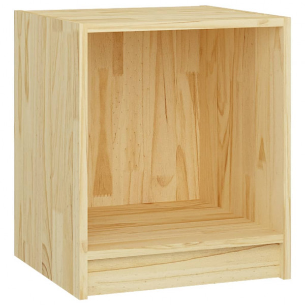 Mesita de noche madera maciza de pino 35.5x33.5x41.5 cm M 2