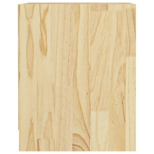 Mesita de noche madera maciza de pino 35.5x33.5x41.5 cm M 5