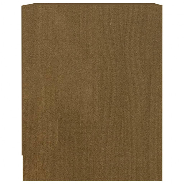 Mesita noche madera pino maciza marrón miel 35.5x33.5x41.5 cm M 5