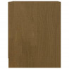 Mesita noche madera pino maciza marrón miel 35.5x33.5x41.5 cm 5