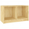 Mueble de TV de madera maciza de pino 70x33x42 cm 2