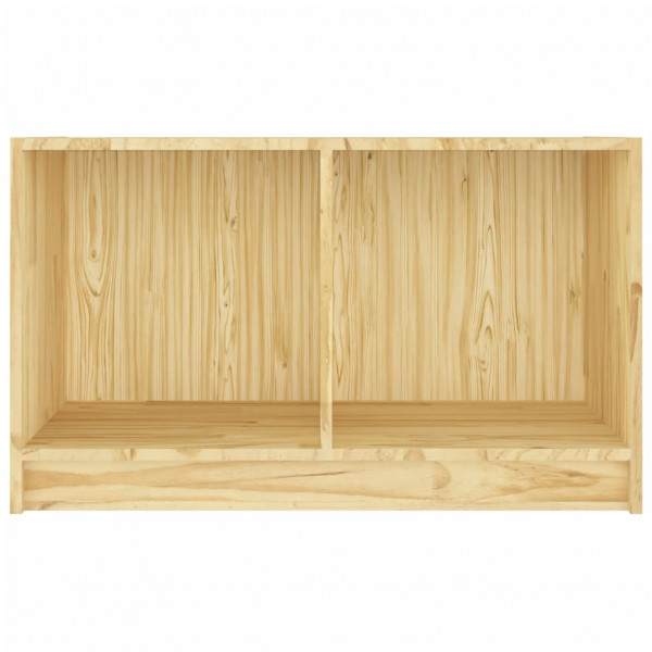 Mueble de TV de madera maciza de pino 70x33x42 cm M 5