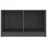 Mueble de TV de madera maciza de pino gris 70x33x42 cm 5