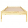 Estructura de cama individual madera maciza 90x190 cm 4