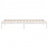 Estructura de cama individual madera maciza blanco 90x190 cm 5