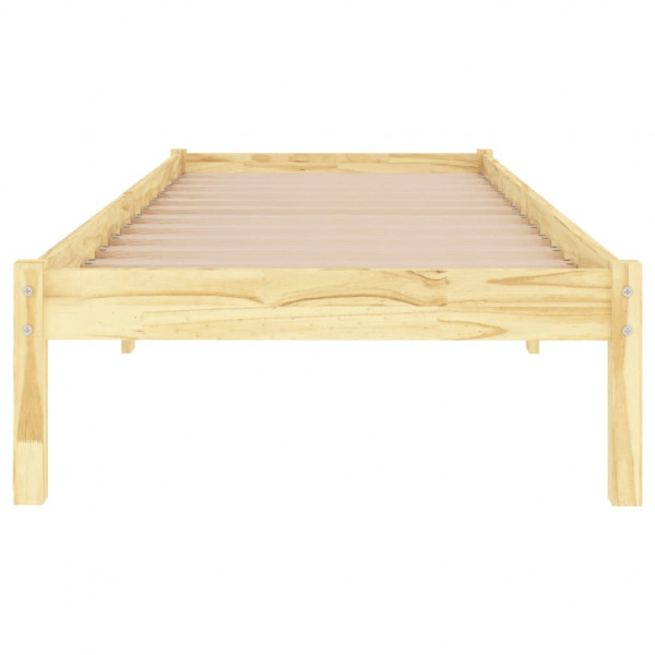 Estructura de cama de madera maciza de pino 90x200 cm M 4