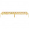 Estructura de cama de madera maciza de pino 90x200 cm 5