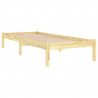 Estructura de cama de madera maciza de pino 100x200 cm 3