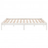 Estructura de cama madera maciza blanco Supe King 180x200 cm 5