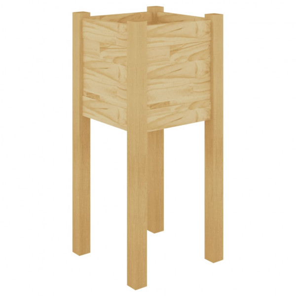Jardinera de madera maciza de pino 31x31x70 cm M 2