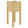 Jardinera de madera maciza de pino 31x31x70 cm 2