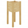 Jardineras 2 uds madera maciza de pino 31x31x70 cm 4