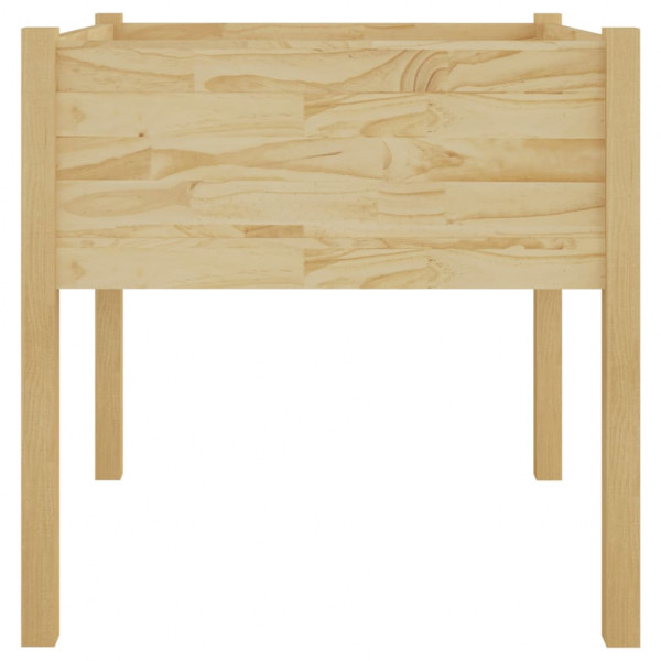 Jardineras 2 uds madera maciza de pino 70x70x70 cm M 5