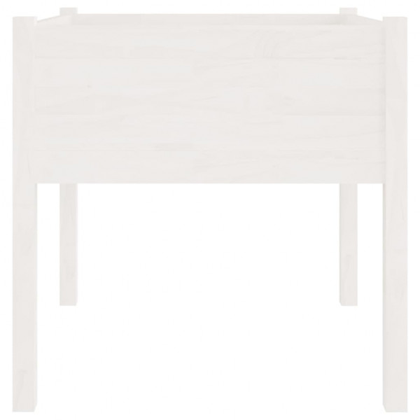 Jardinera de madera maciza de pino blanco 70x70x70 cm M 4