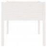 Jardinera de madera maciza de pino blanco 70x70x70 cm 4
