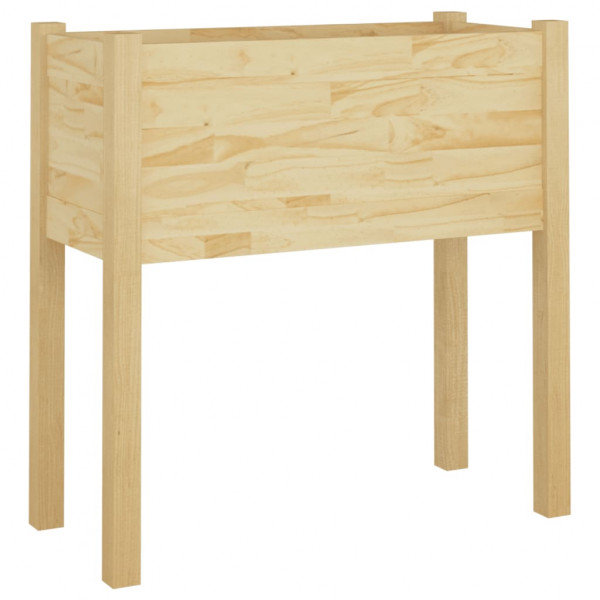 Jardineras 2 uds madera maciza de pino 70x31x70 cm M 4