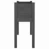 Jardinera de madera maciza de pino gris 70x31x70 cm 5