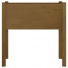 Jardinera de madera maciza de pino marrón miel 70x31x70 cm 4