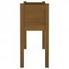 Jardinera de madera maciza de pino marrón miel 70x31x70 cm 5