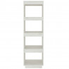 Estante/divisória 40x35x135 cm pinho maciço branco 5