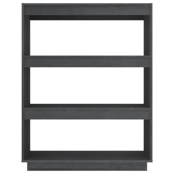 Estantería/divisor de espacios madera de pino gris 80x35x103 cm M 5