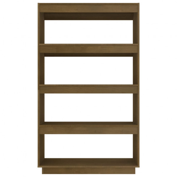 Estantería/divisor de espacios pino marrón miel 80x35x135 cm M 5