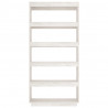 Estante/divisória 80x35x167 cm pinho maciço branco 5
