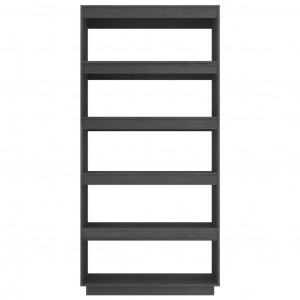 Estantería/divisor de espacios pino gris 80x35x167 cm H