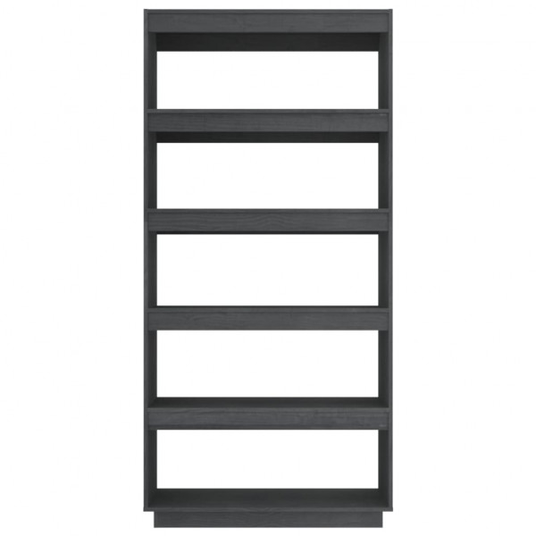 Estante/divisória 80x35x167 cm pinho maciço cinzento M 2