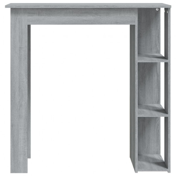Mesa alta con estante gris Sonoma 102x50x103.5 cm M 3
