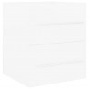 Mueble con lavabo madera contrachapada blanco brillante 3