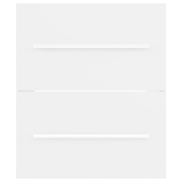 Armário lavatório c/lavatório embutido derivados madeira branco M 5