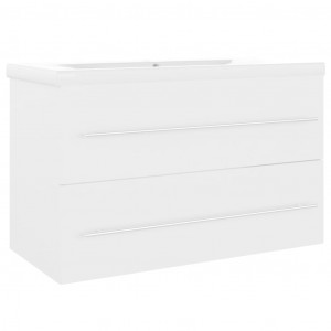 Mueble con lavabo aglomerado blanco H