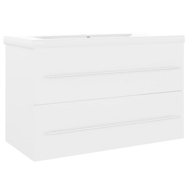 Mueble con lavabo aglomerado blanco M 2