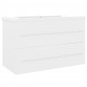 Mueble con lavabo aglomerado blanco 2
