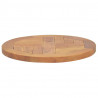 Superficie de mesa redonda madera maciza de teca 2.5 cm 40 cm 2