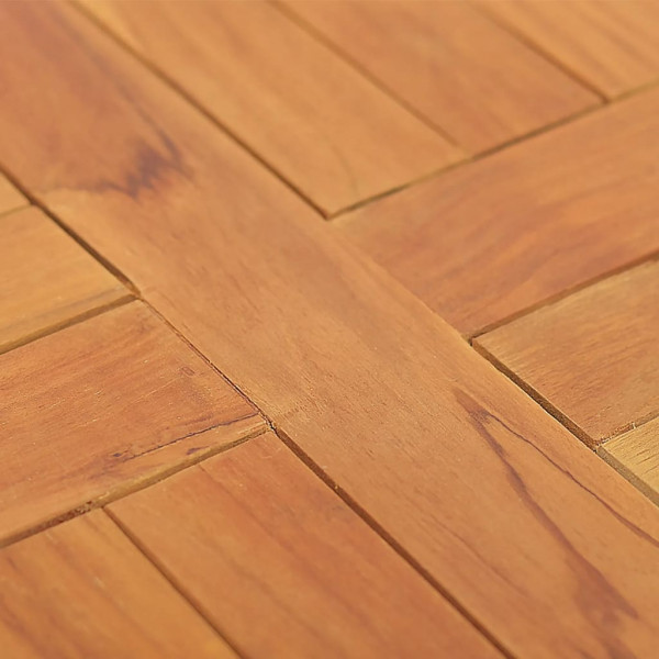 Superficie de mesa redonda madera maciza de teca 2.5 cm 40 cm M 5