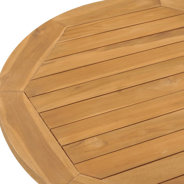 Mesa de jantar para jardim Ø90x75 cm madeira de teca maciça M 4