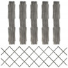 Cercas em treliça 5 pcs 180x60 cm abeto maciço cinzento 1