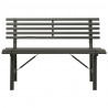 Banco de jardim 110 cm aço preto 3