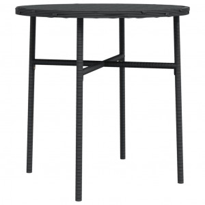 Mesa de centro 45 cm vime PE preto H