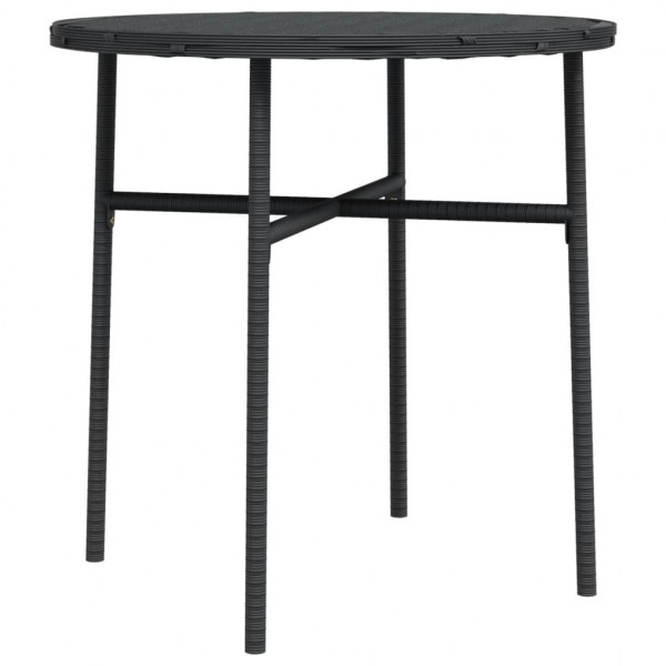 Mesa de centro 45 cm vime PE preto M 2
