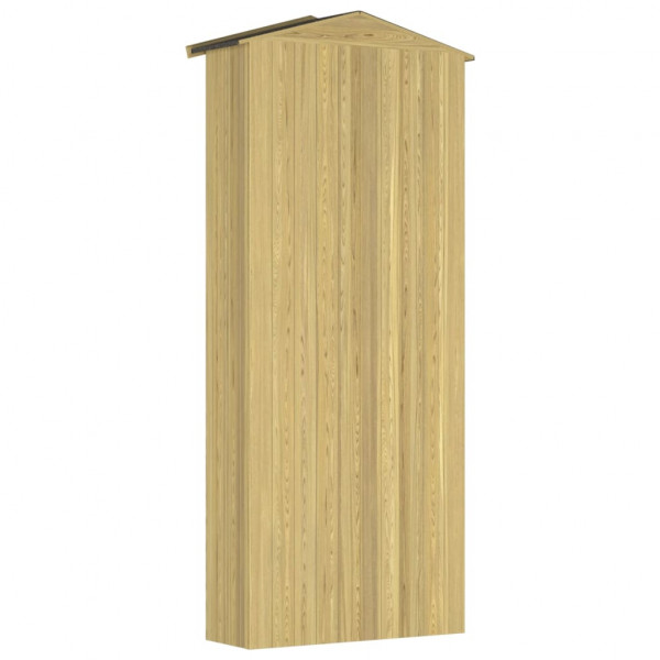 Caseta herramientas jardín 87x33x222 cm madera pino impregnada M 4