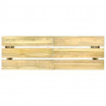 Banco de jardín de madera de pino impregnada 110 cm 5