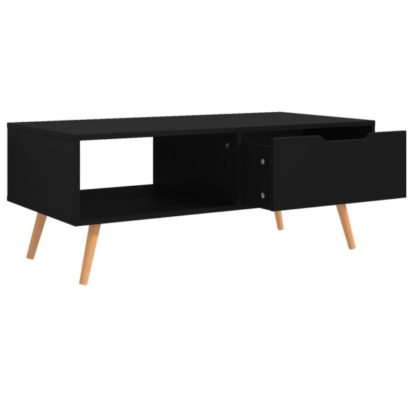 Mesa de centro de aglomerado negra 100x49.5x43 cm M 4